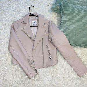 Abercrombie and Fitch leather moto jacket